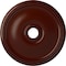 Ekena Millwork Theia Ceiling Medallion (Fits Canopies up to 6 3/4"), 24"OD x 3 5/8"ID x 1 3/4"P, Brushed Mahogany CM24THBMF - alternate 1